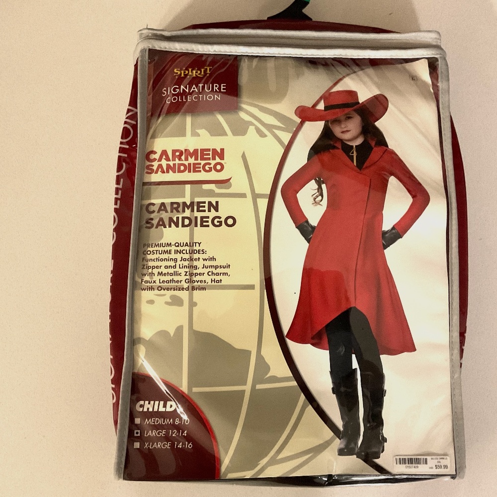 Costume: Size 12 to 14 (Kids) Carmen Santiago Spirit Signature Collection